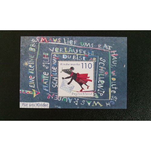 Timbre Allemagne (Rfa) Yt Bf 49 Pour Nous, Les Enfants 1999