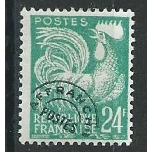 Coq Gaulois Avec Légère Trace De Charnière N° 114