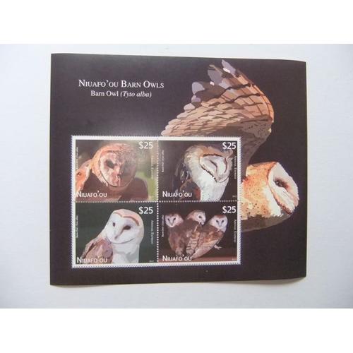 Tonga / Niuafo' Ou 2012 Fauna Birds Owls Chouettes Lechuzas Buho Yvert ** Mnh