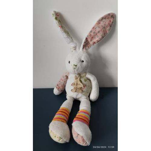 Doudou Lapin Jambes Rayées Histoire D'ours