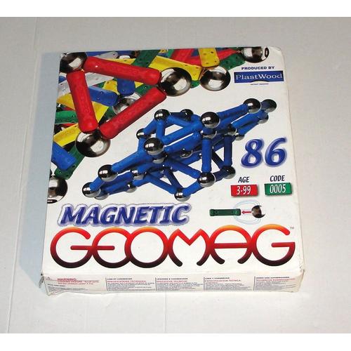 Magnetic Geomag Jeu De Construction Magnetique 86 Pieces Plastwood