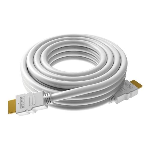 VISION Techconnect - Câble HDMI avec Ethernet - HDMI mâle pour HDMI mâle - 10 m - blanc - support pour 4K30Hz