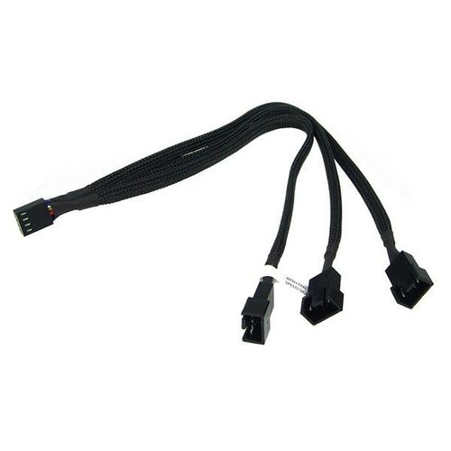 Phobya Duplicateur d'Alimentation 4Pin PWM vers 3x 4Pin PWM 30cm - Noir