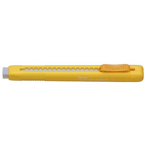 Pentel Stylo Gomme Clic Eraser, Corps Jaune