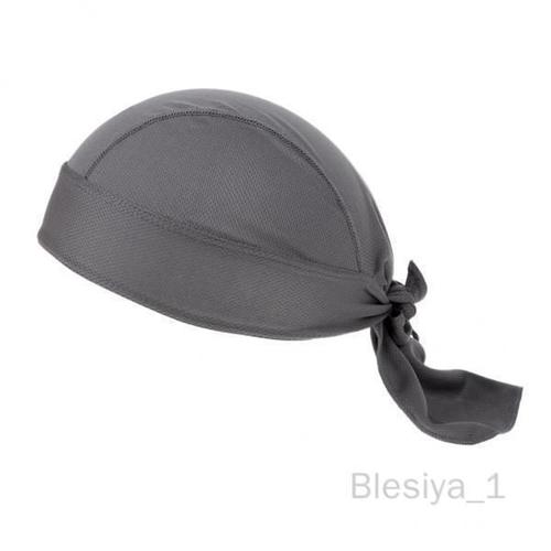 Blesiya 2xwindproof Cyclisme Bandana Chapeau Extérieur Vélo De Route Bonnet Casquette Capuche Gris