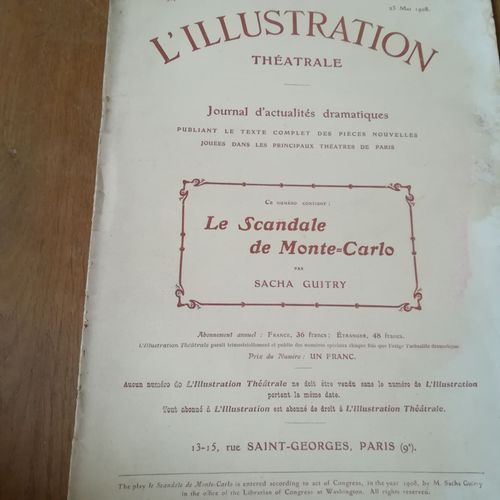 L'Illustration Théâtrale, Le Scandale De Monte-Carlo Par Sach Guitry 91