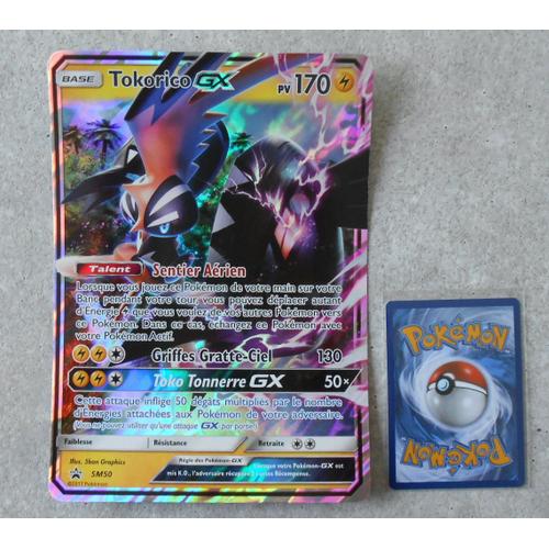 Grande carte Pokémon Jumbo Tokorico GX Soleil et Lune 170 PV SM50