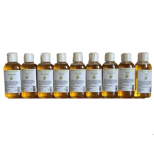 Coffret Intégrale Purespa 9 Huiles Végétales De Massage -La Collection Complète- 9 Flacons 100 Ml Parfumées 