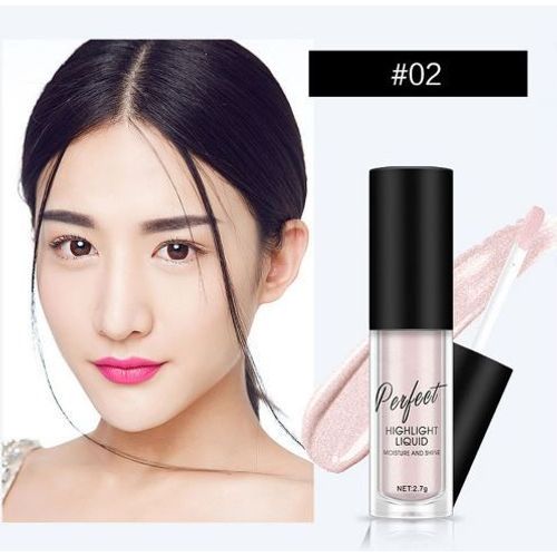 Highlighter Liquide Perfect Hydratant Et Brillant Tendre Rose Illumine Le Visage Yeux Joue Maquillage Mode Tendance Enlumineur Teint Glossy Glowy 3d 
