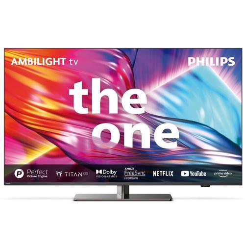 TV LED Philips The One 55PUS8949 139 cm Ambilight 4K UHD Smart TV 2024 Gris anthracite