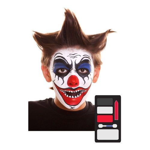 Pack De Maquillage Clown Diabolique (Taille Unique)