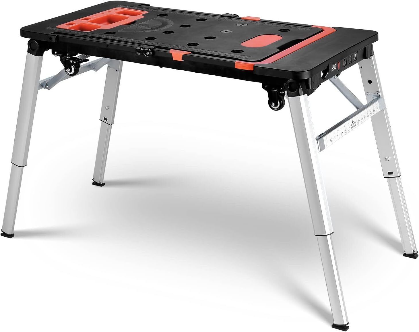 7 en 1 Multifonction Etabli Pliant, Établi Pliable avec Pieds en Mé...