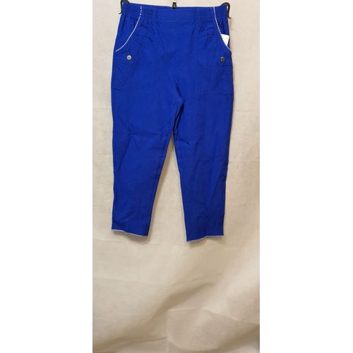 Pantacourt Bleu Roy Femme Jst Formy Paris Taille 38