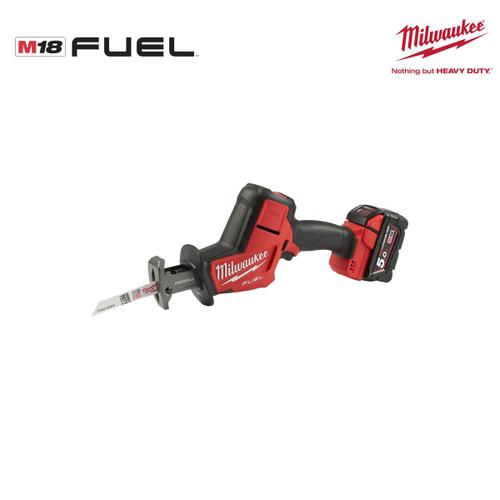 Scie sabre compacte MILWAUKEE FUEL M18 FHZ-502X - 2 batterie 18V 5.0 Ah - 1 chargeur M12-18FC 4933459885