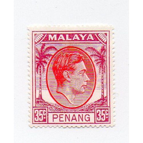 Malaisie- Etats Fédéraux- 1 Timbre Neuf Roi George Vi- Faciale 35c
