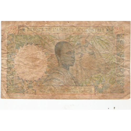 Billet Afrique Ouest 25 Franc