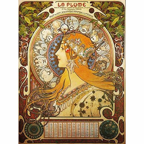 Puzzle 1000 Pièces Mucha Alphonse - Zodiaque