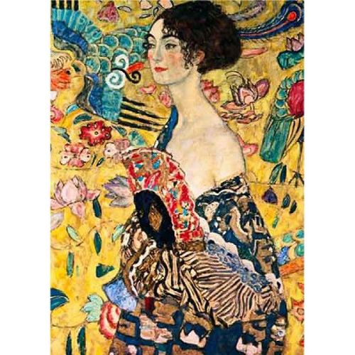 Puzzle 1000 Pièces Klimt Gustav - Femme À L'Éventail (Détail)
