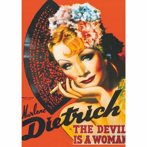 Puzzle 1000 Pièces Poster Vintage - Marlene Dietrich, The Devil Is A Woman