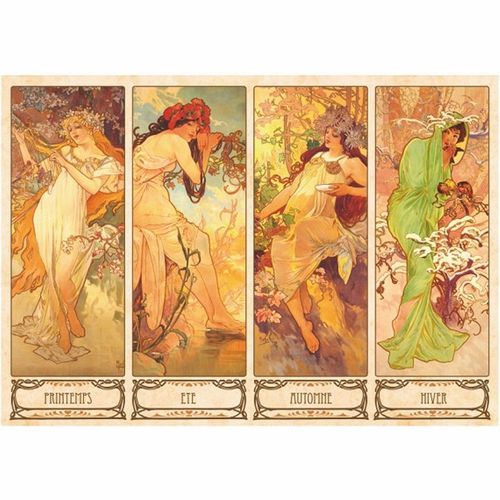 Puzzle 1000 Pièces Mucha Alphonse - Les 4 Saisons