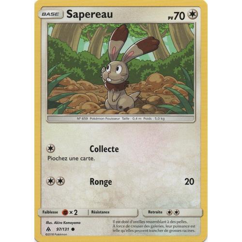 Carte Francaise Sapereau 97/131 Lumière Interdite Pokemon