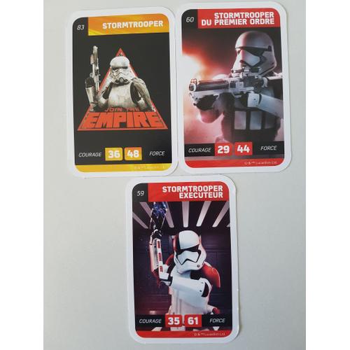 Lot 3 Cartes Star Wars Stormtrooper