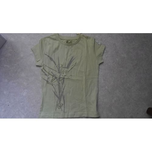 T-Shirt Disney Coton Biologique 8 Ans Vert Neuf