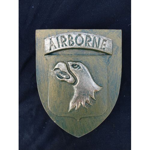 Blason 101ème Airborne - Bronze - Avec Accroche