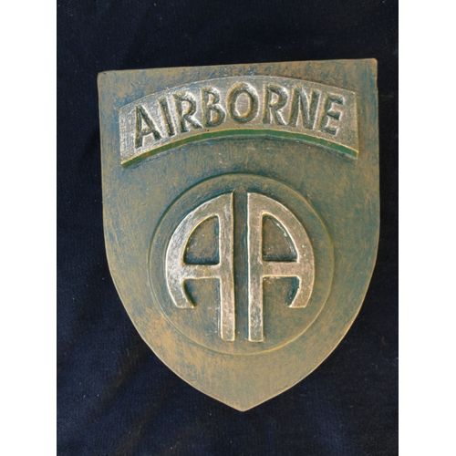Blason 82ème Airborne - Bronze - Avec Accroche
