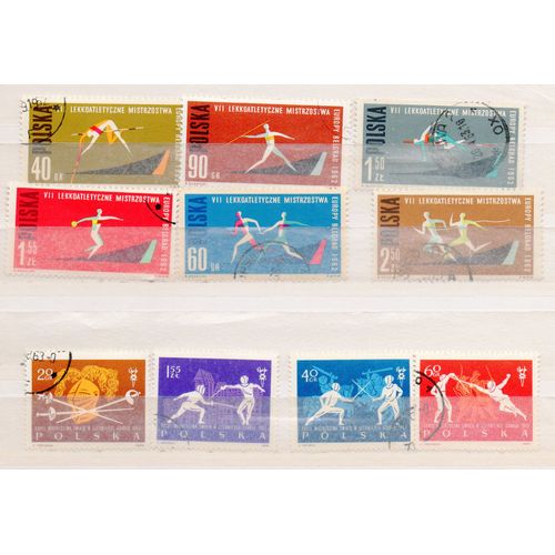 Pologne- Lot De 22 Timbres Oblitérés- Sports