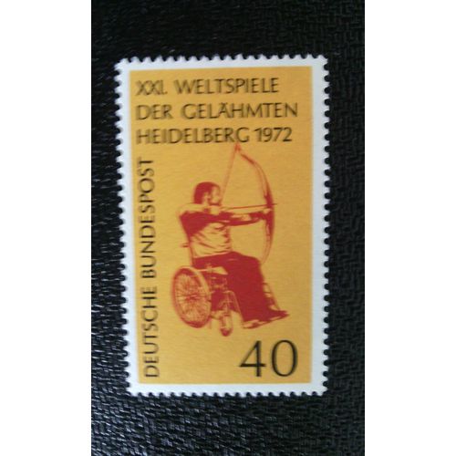 Timbre Allemagne (Rfa) Yt 579 21e Jeux Internationaux Pour Les Paralysés, Heidelberg 1972