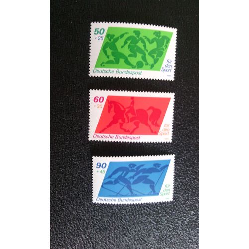 Timbre Allemagne (Rfa) Yt 896 A 898 Séries: Aide Au Sport 1980