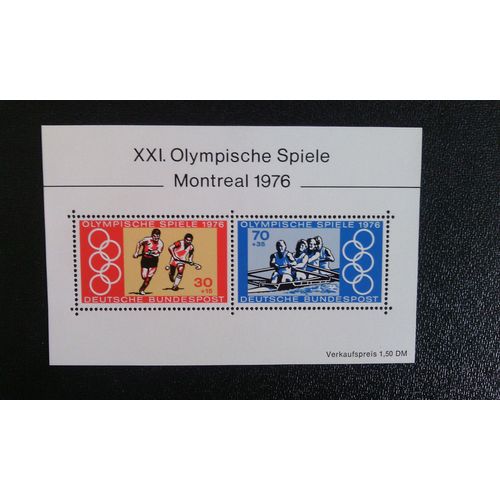 Timbre Allemagne (Rfa) Yt Bf 11 Séries: Jeux Olympiques D'été 1976, Montréal
