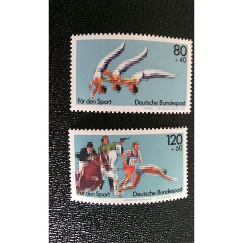 Timbre Allemagne (Rfa) Yt 1004 A 1005 Séries: Sports Aid 1983. Sportevents