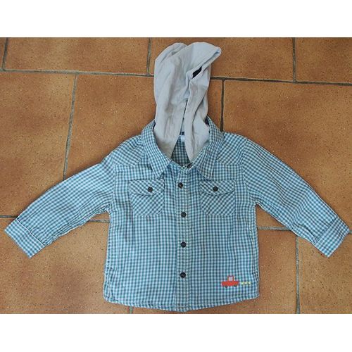 Chemise Kitchoun Hiver À Capuche 18 Mois Neuve