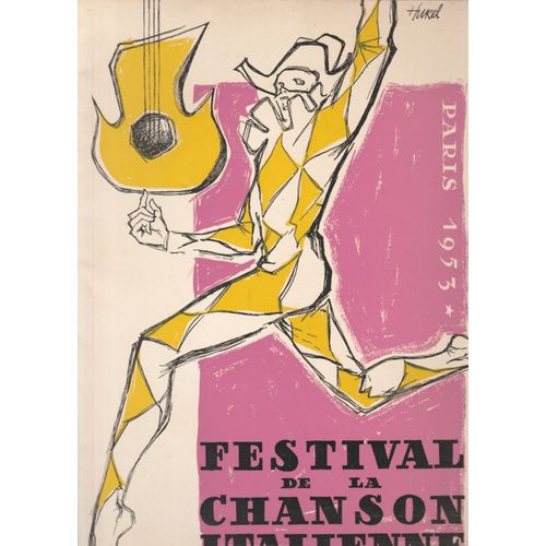 Programme Festival De La Chanson Italienne,Paris 1953