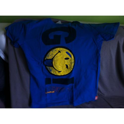 T-Shirt Smileyworld Coton M Bleu