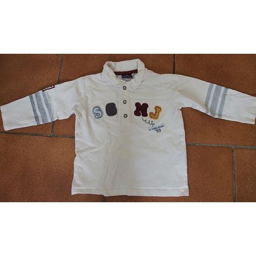 Polo Sergent Major 18 Mois Blanc Cassé