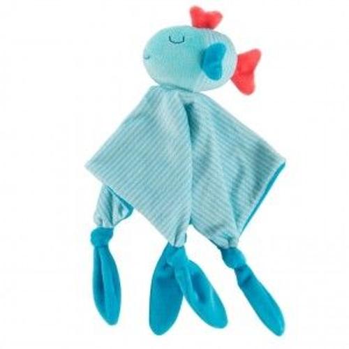 Doudou Noa Poisson Carreblanc Bleu Orange Rose Corail Petits Pois Blancs Peluche Bebe Jouet Naissance Rakuten