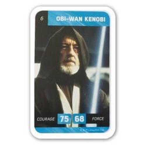 Carte Leclerc Star Wars 2018 Obi-Wan Kenobi Numéro 6