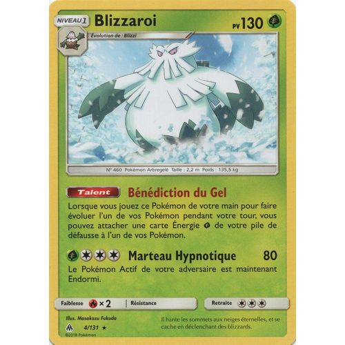 Carte Francaise Blizzaroi 4/131 Lumière Interdite Pokemon