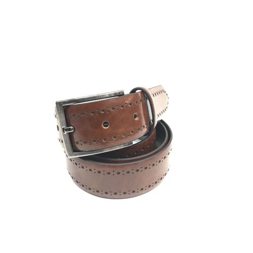 Cotton Park - Ceinture Cuir Marron - Homme