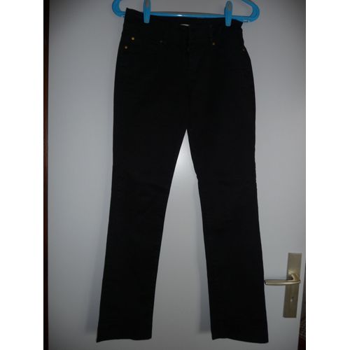 Pantalon Camaïeu Coton 36 Noir