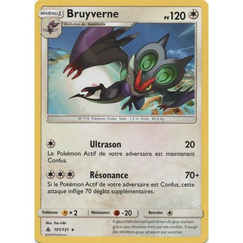 Carte Francaise Bruyverne 101/131 Lumière Interdite Pokemon