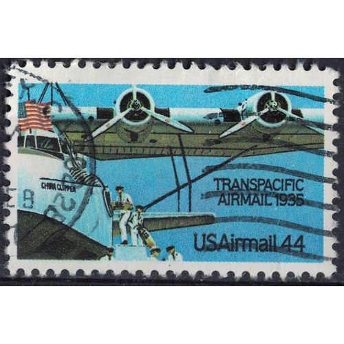 Etats Unis 1985 Oblitéré Used Hydravion Martin M 130 China Clipper Transpacific Airmail Su