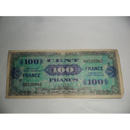 Billet De 100 Francs 1944