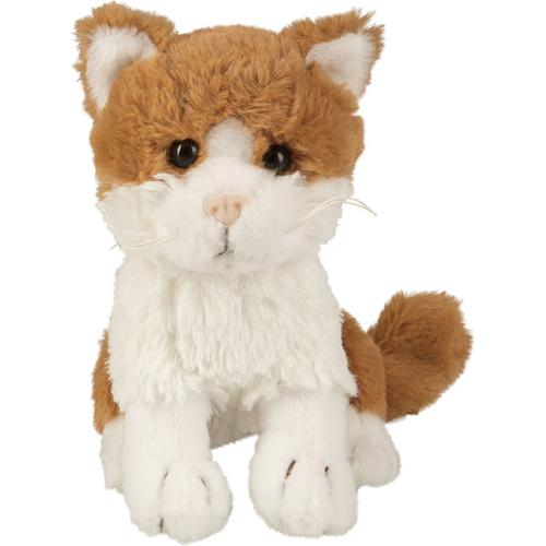 Peluche Chat 60823 Marron Clair Et Blanc