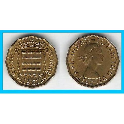 3 Pence 1967 Elizabeth 2