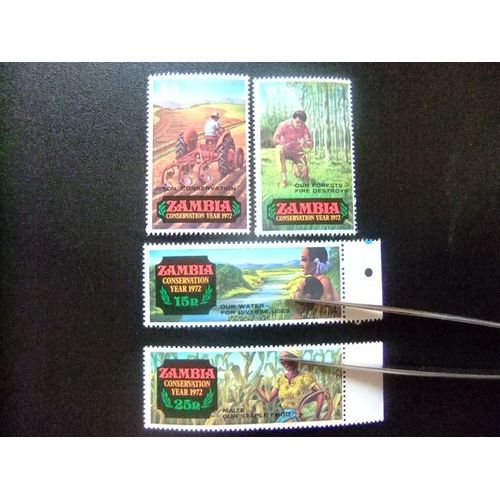 Zambia Zambie 1972 Conservación De La Naturaleza Yvert N 81 / 84 ** Mnh