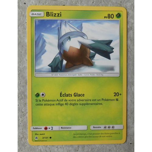 Carte Pokemon Française Blizzi 3/ 131 Lumière Interdite